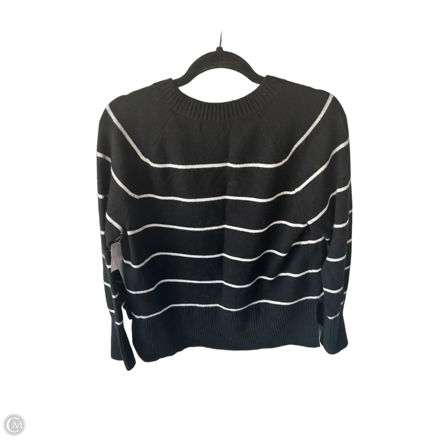 Sweater By Banana Republic In Black & White, Size: L