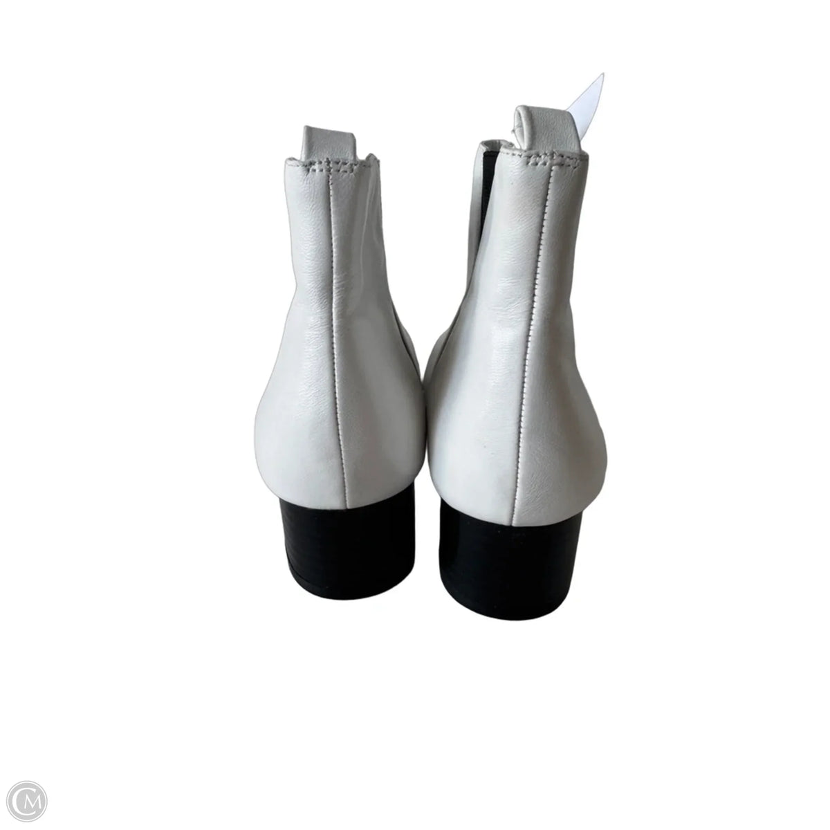 Boots Ankle Heels By Nine West In White, Size: 8.5