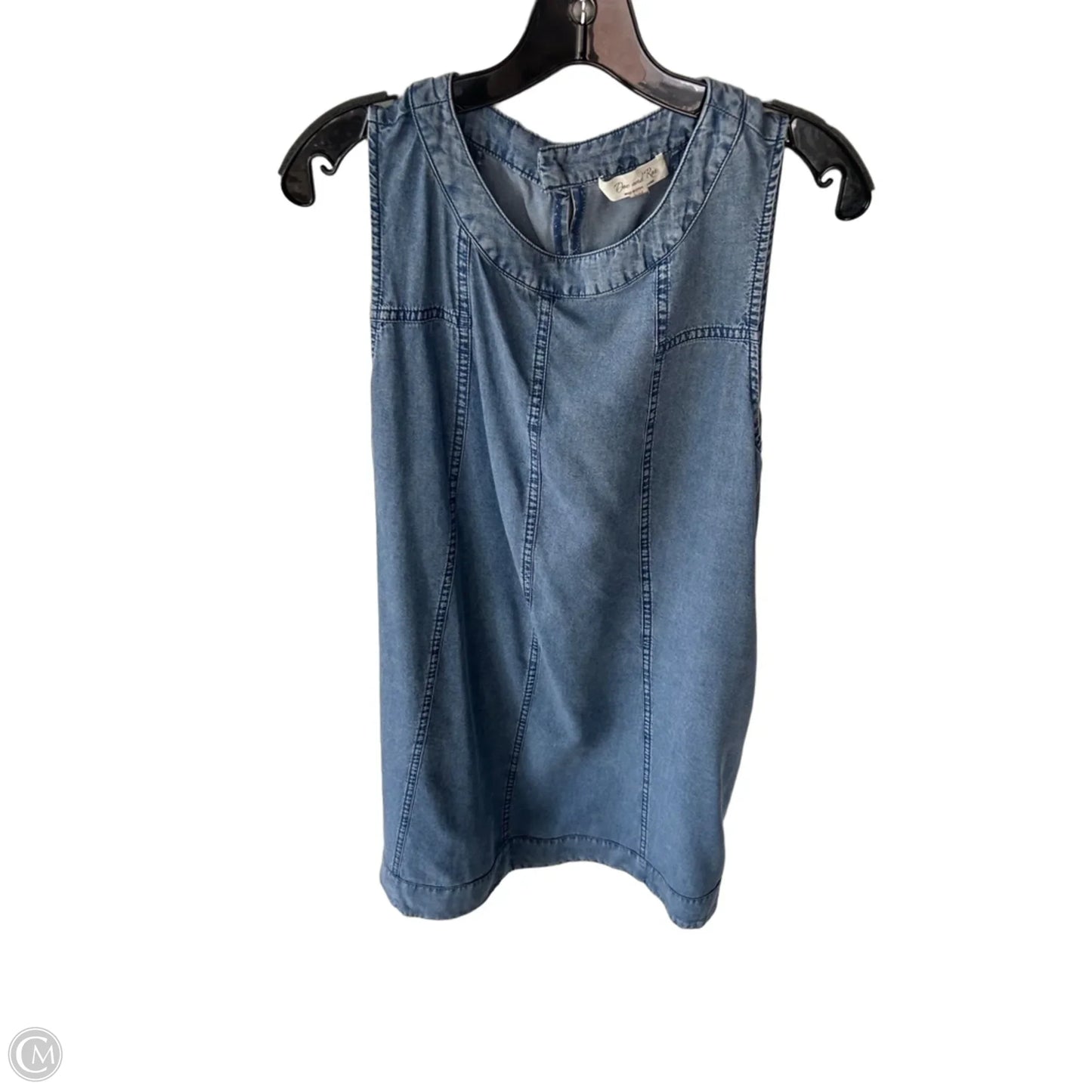 Dress Casual Short By Doe & Rae In Blue Denim, Size: L