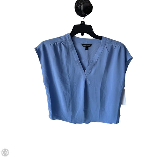 Blouse Sleeveless By Banana Republic In Blue, Size: L