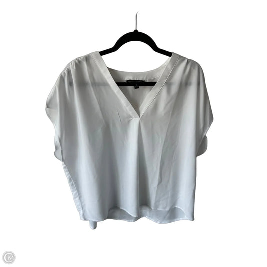 Blouse Sleeveless By Banana Republic In White, Size: Xl