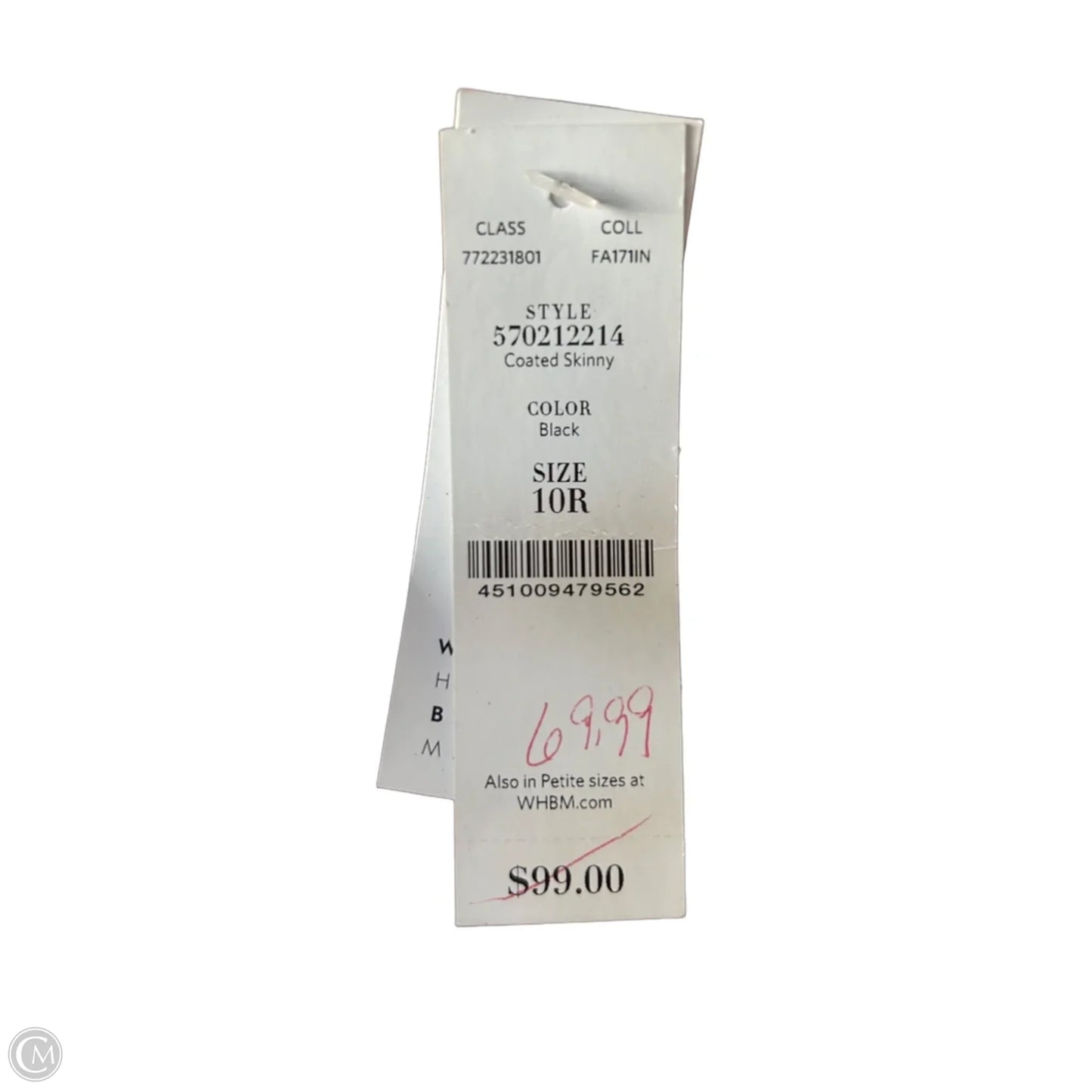 Jeans Skinny By White House Black Market In Black, Size: 10