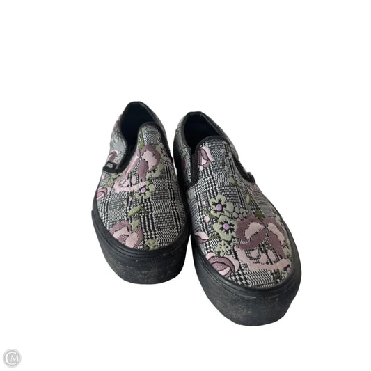 Shoes Sneakers Platform By Vans In Black & Purple, Size: 9.5