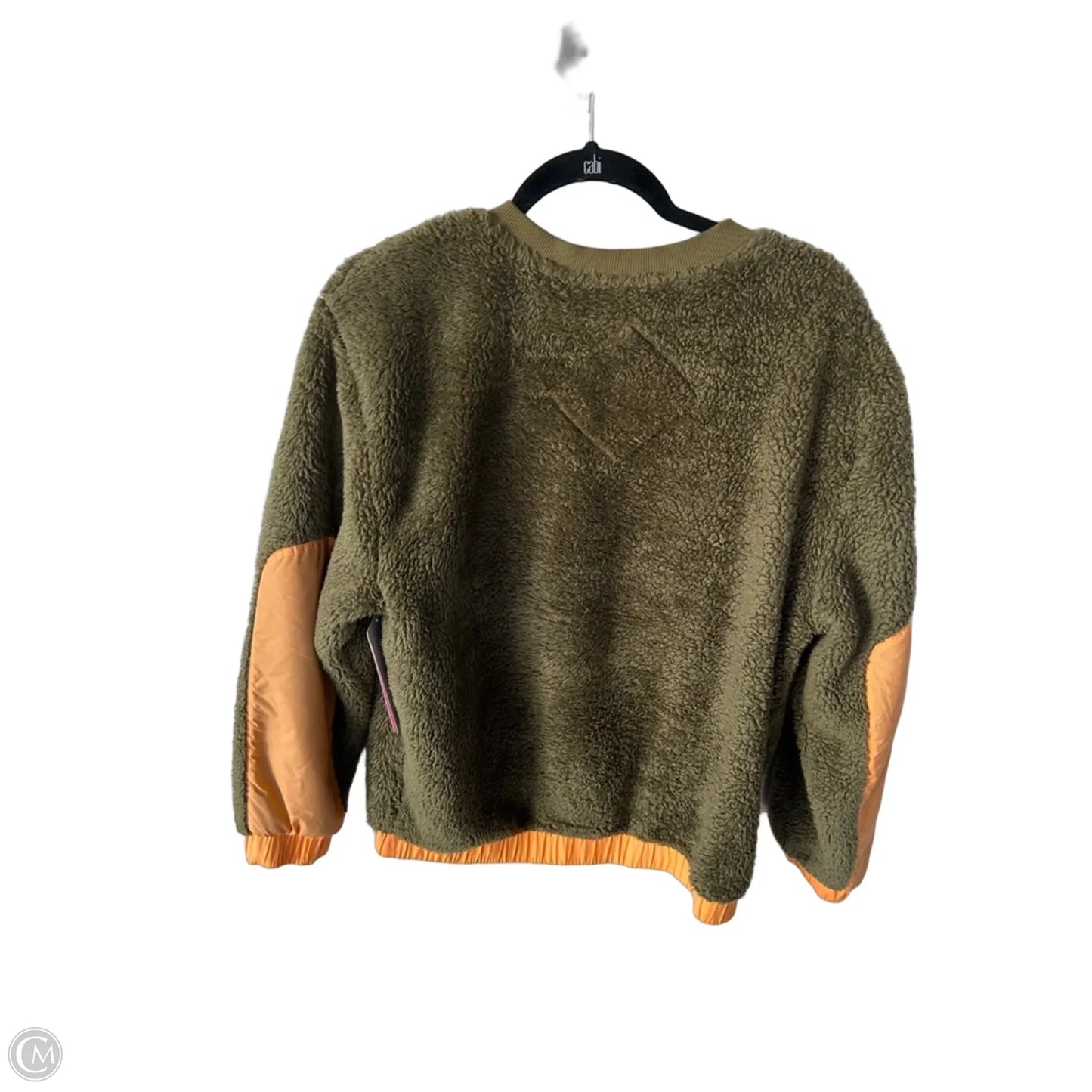 Sweatshirt Designer By Ugg In Green & Orange, Size: M