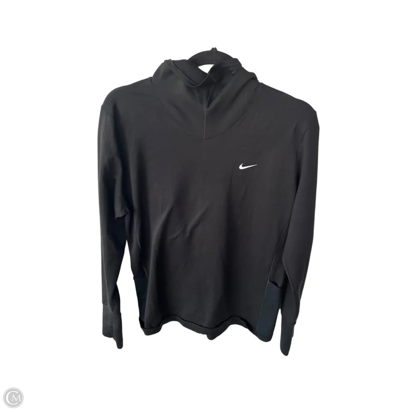 Athletic Sweatshirt Collar By Nike In Black, Size: Xl