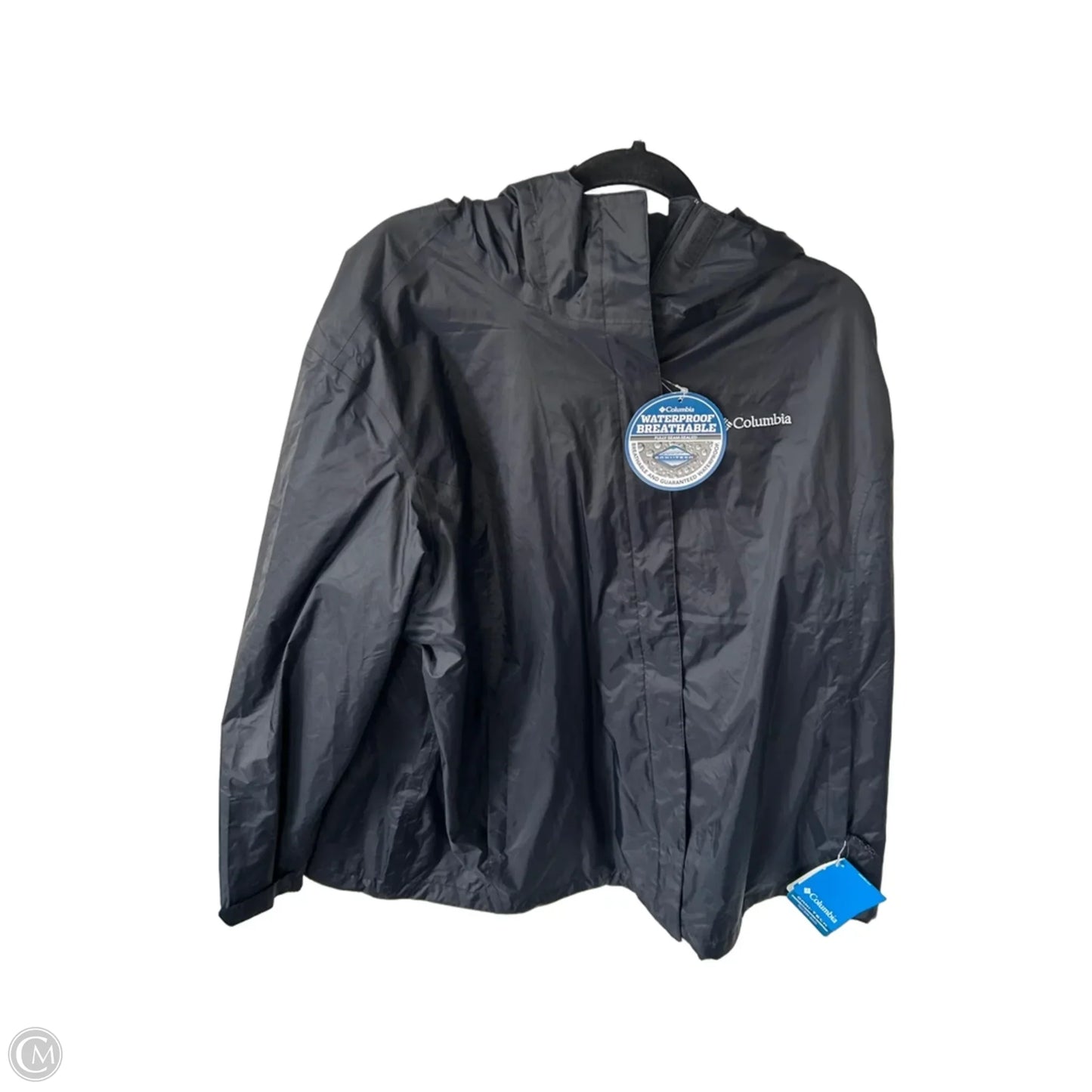 Jacket Windbreaker By Columbia In Black, Size: 3x