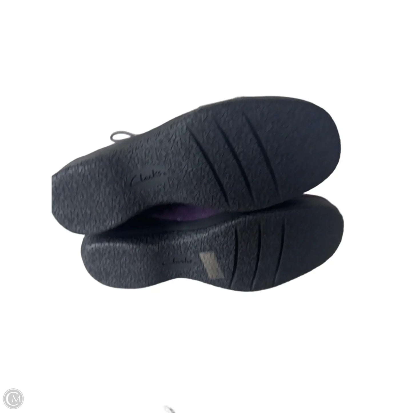 Boots Ankle Flats By Clarks In Purple, Size: 6.5