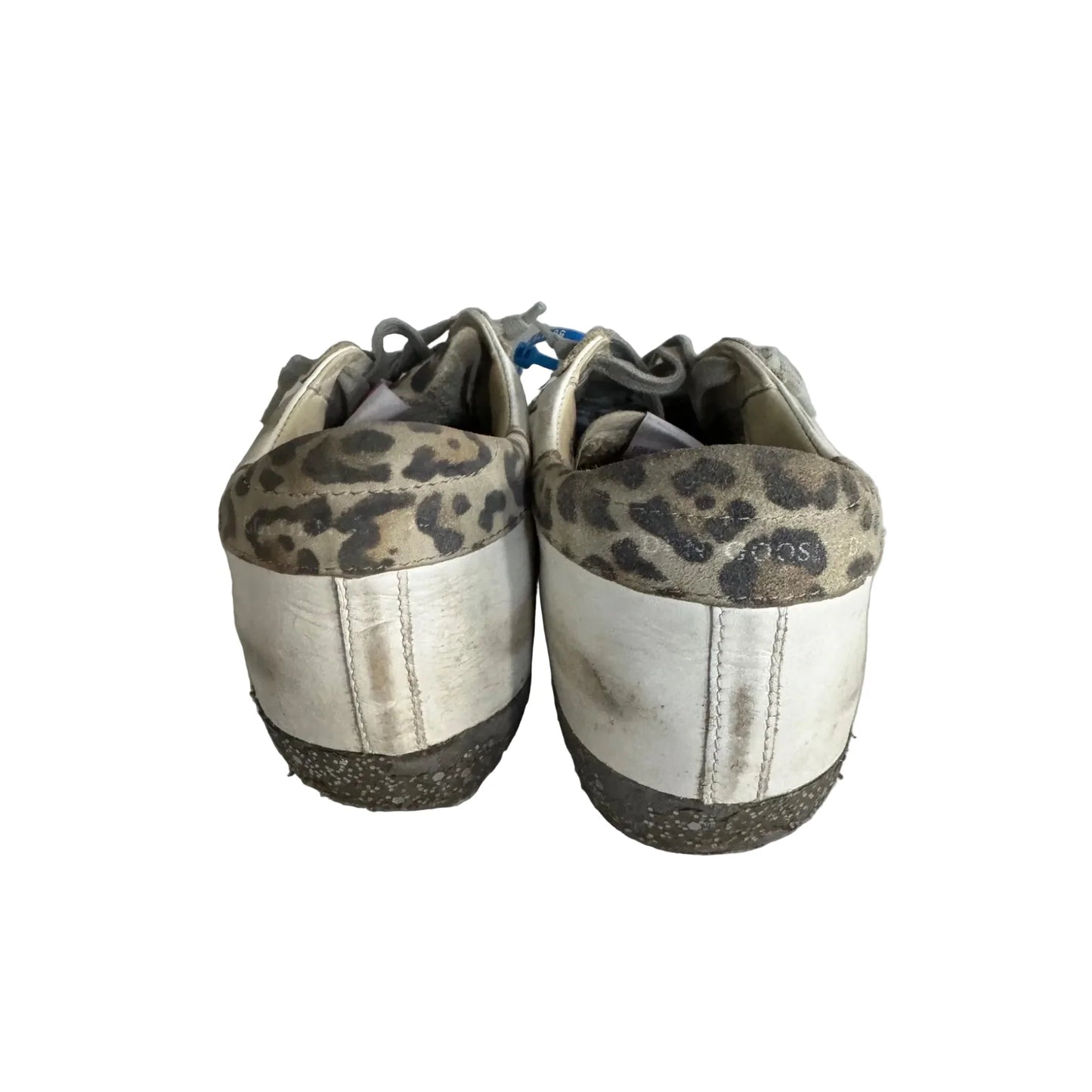Shoes Luxury Designer By Golden Goose In Grey & White, Size: 7.5