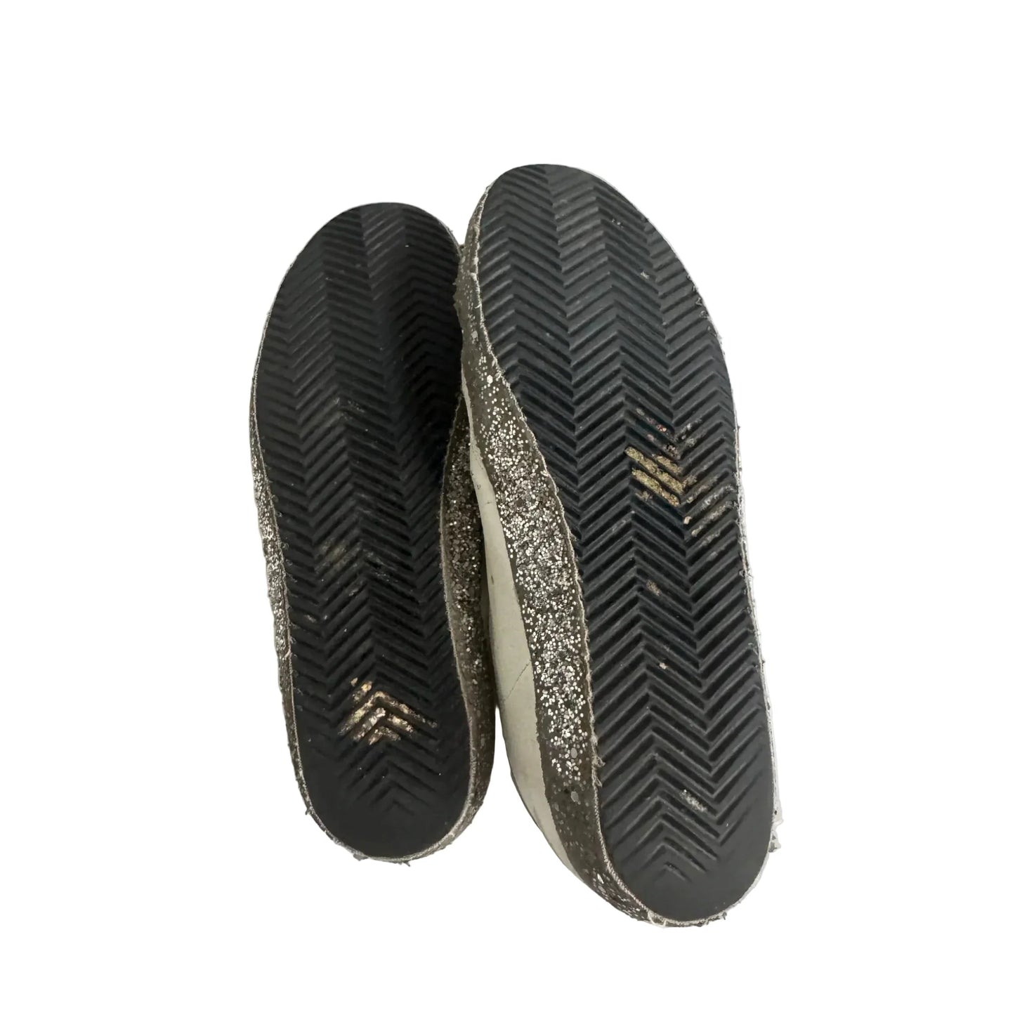 Shoes Luxury Designer By Golden Goose In Grey & White, Size: 7.5