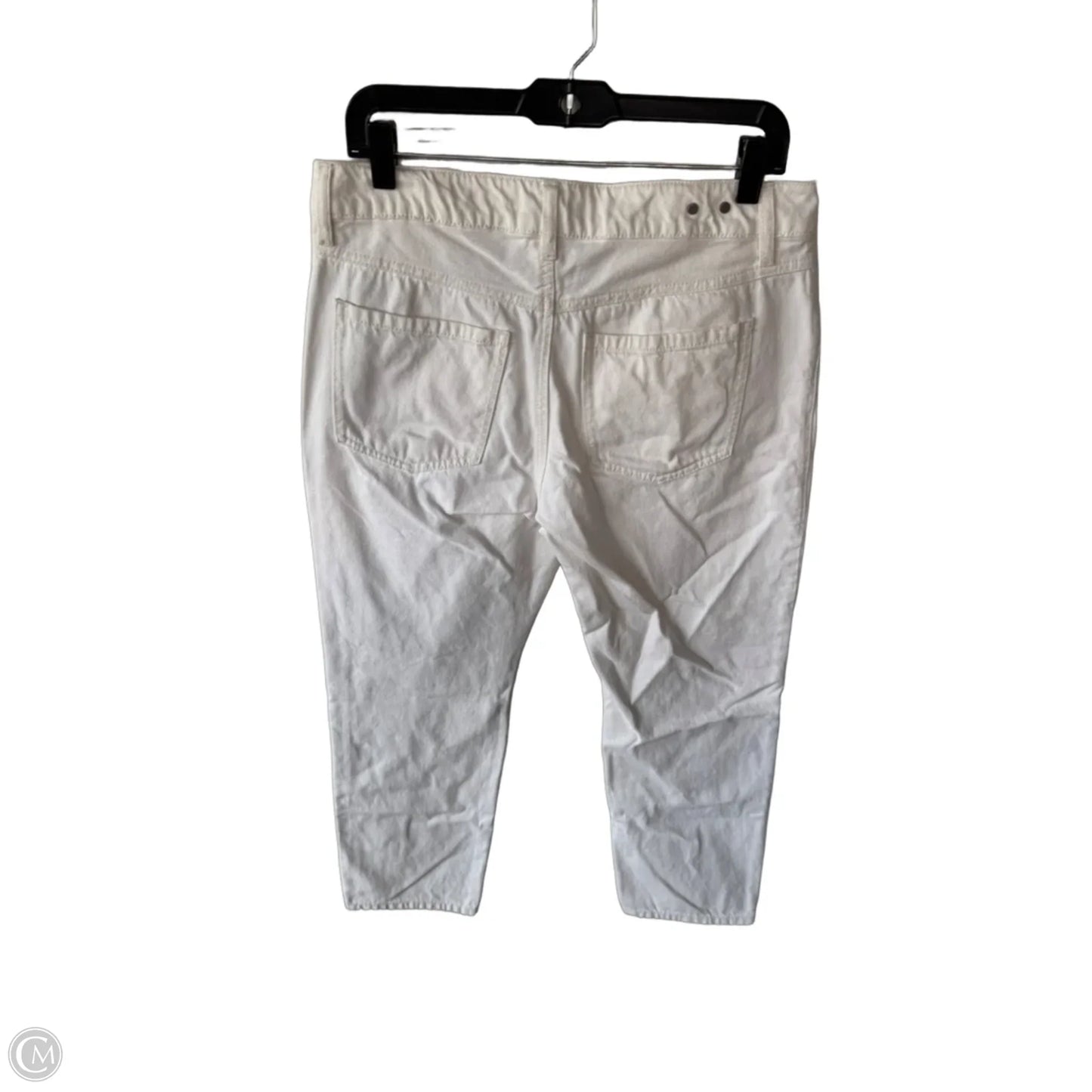 Jeans Boyfriend By Cabi In White Denim, Size: 6