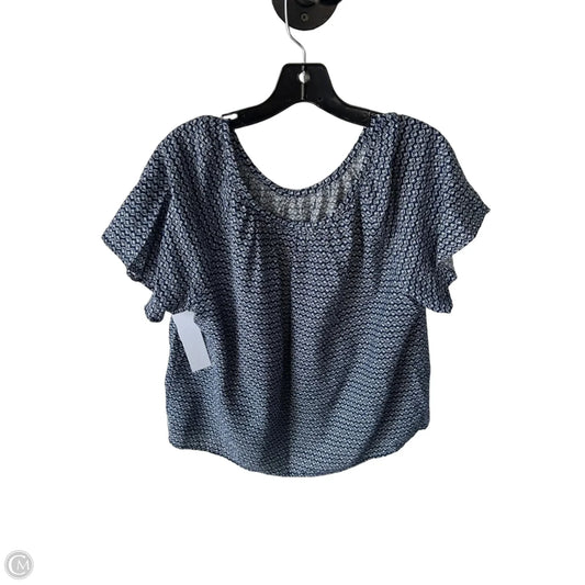 Top Short Sleeve By Sonoma In Blue & White, Size: Lp