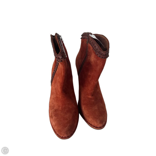 Boots Designer By Frye In Orange, Size: 10