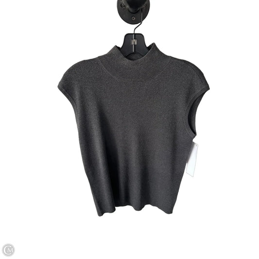 Vest Sweater By Coldwater Creek In Grey & Silver, Size: M