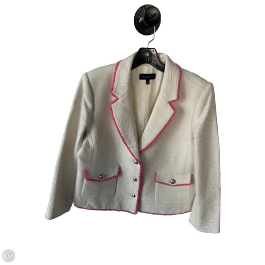 Blazer By Talbots In Pink & White, Size: L