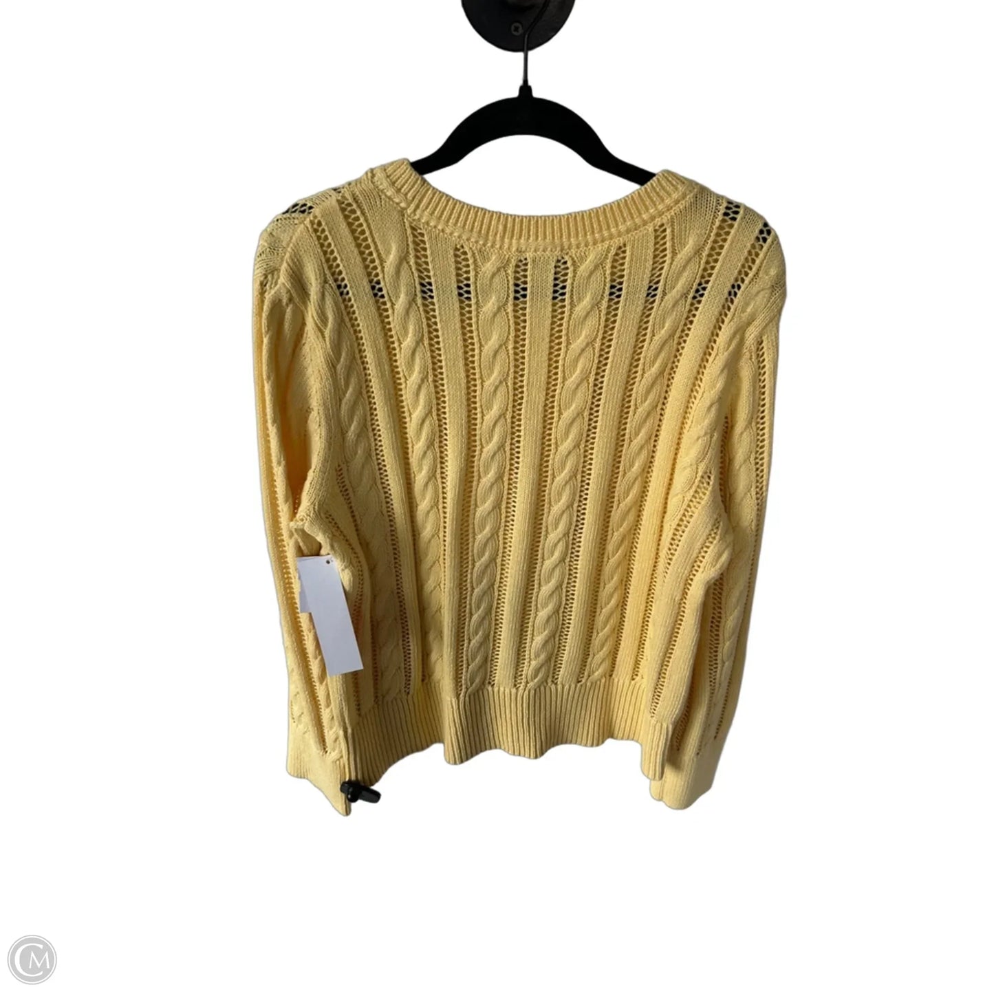 Sweater By Talbots In Yellow, Size: L
