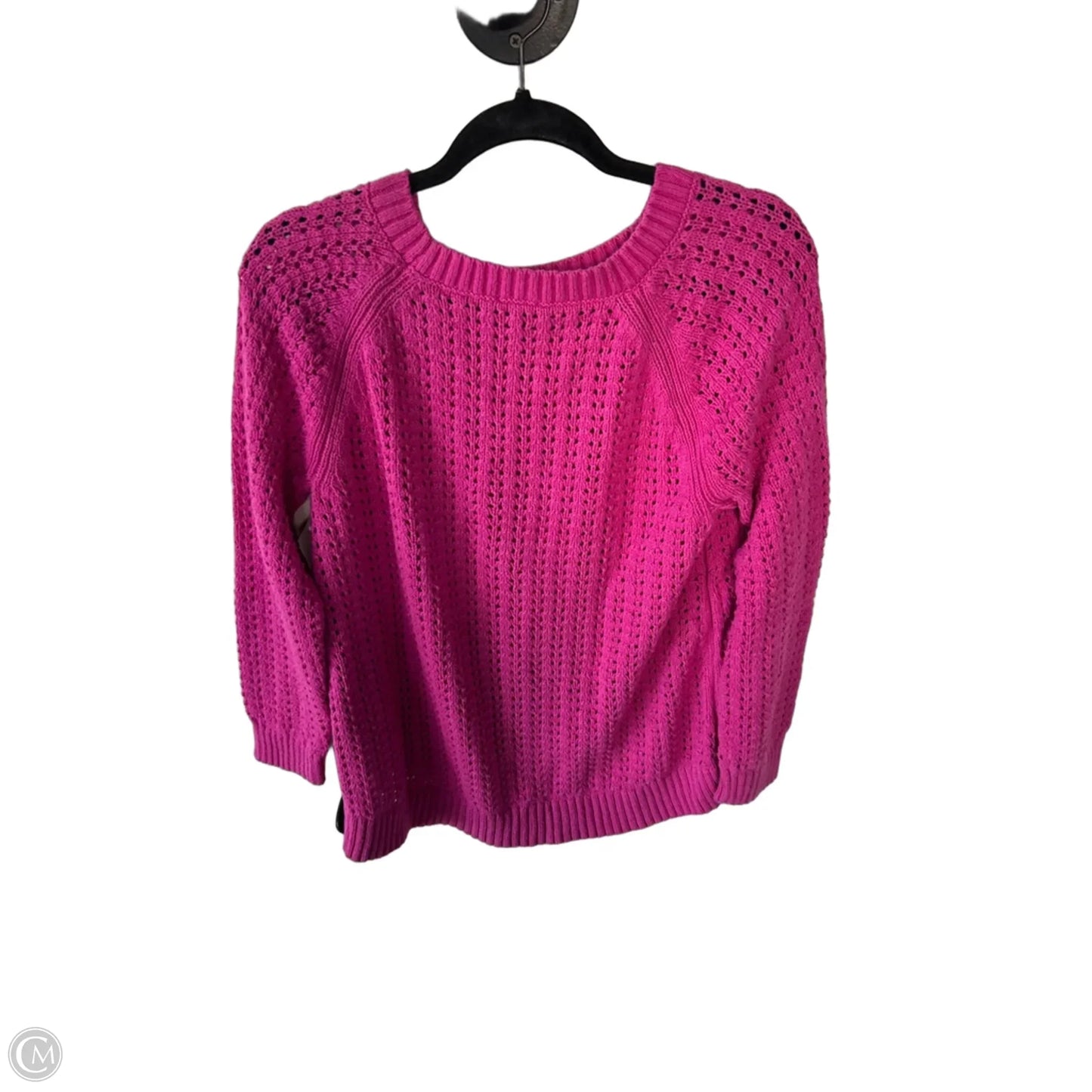 Sweater By Talbots In Pink, Size: L