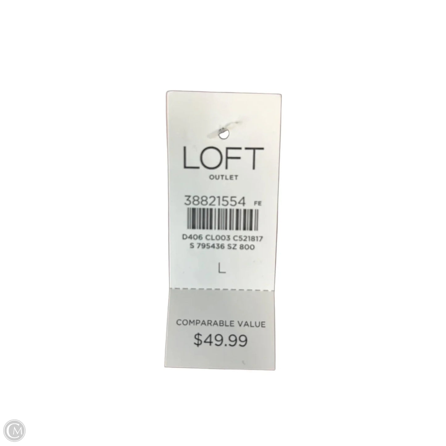 Vest Sweater By Loft In Blue & Red & White, Size: L