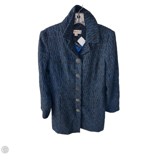 Coat Peacoat By Merona In Black & Blue, Size: M
