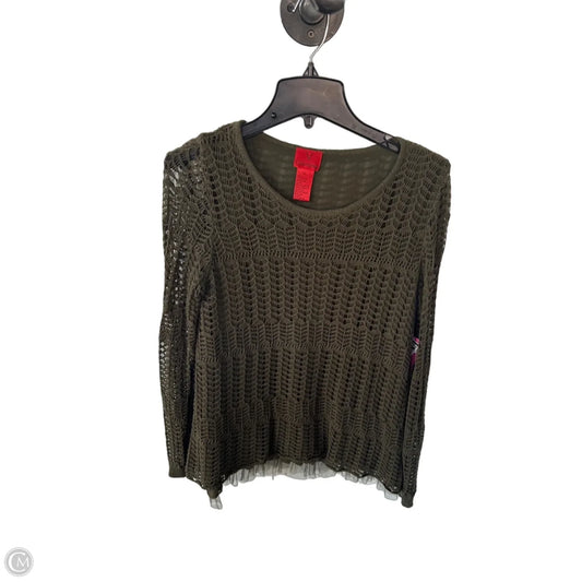 Sweater By Cristina In Green, Size: Xl