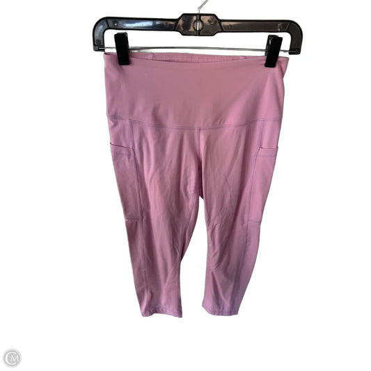 Athletic Leggings Capris By Zella In Pink, Size: S