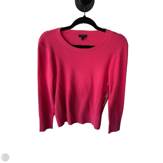 Sweater By Talbots In Pink, Size: L