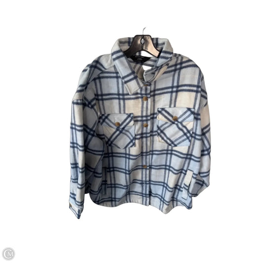 Jacket Shirt By Members Mark In Blue & White, Size: Xl