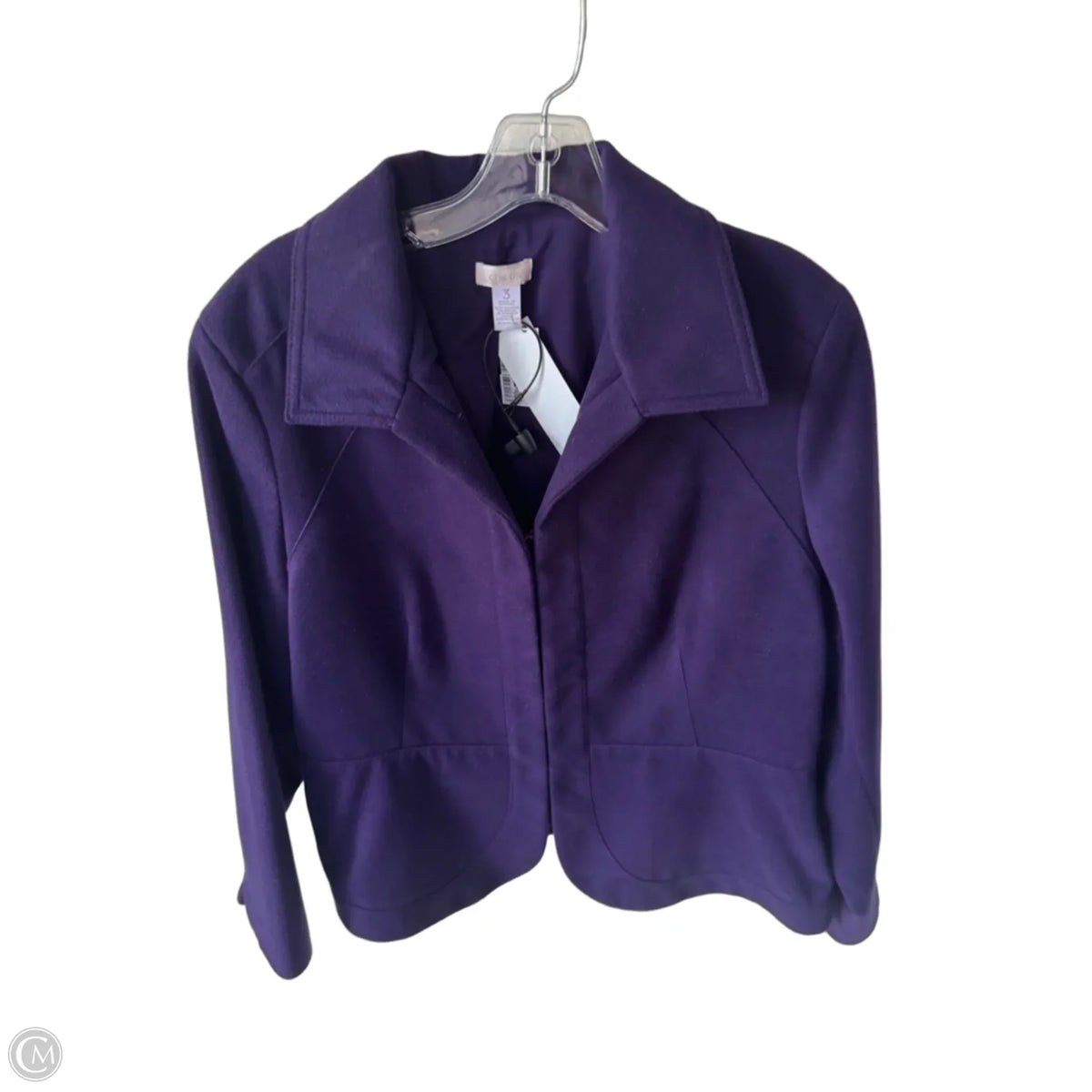 Blazer By Chicos In Purple, Size: Xl