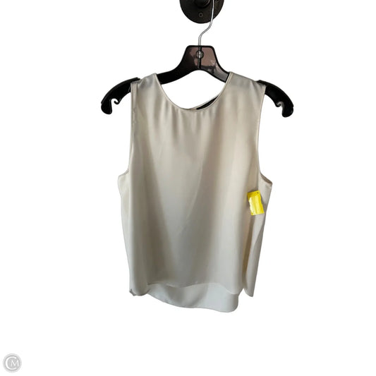 Blouse Sleeveless By Banana Republic In Cream, Size: M
