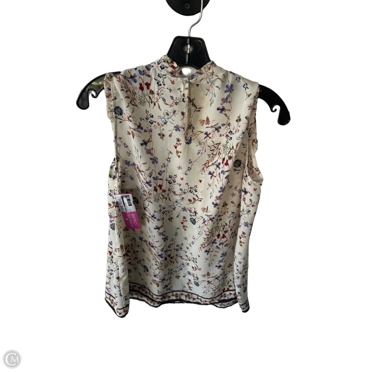Blouse Sleeveless By Max Studio In Cream & Tan, Size: S