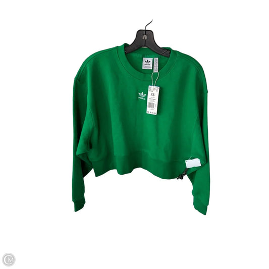 Sweatshirt Crewneck By Adidas In Green, Size: Xs