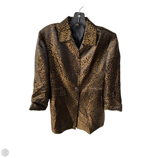 Blazer By Georgiou In Black & Gold, Size: L
