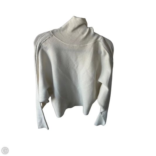 Sweater By Jennifer Lopez In Silver & White, Size: Xl