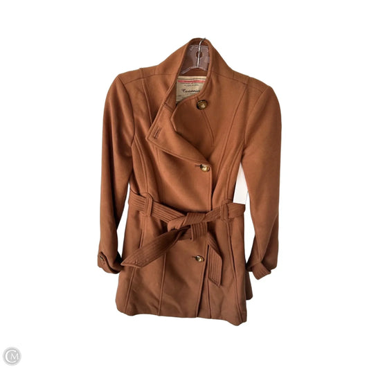 Coat Peacoat By Anthropologie In Brown, Size: Xs