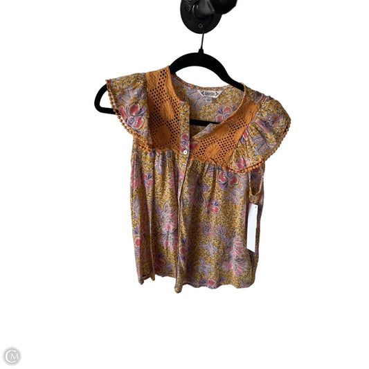 Blouse Sleeveless By Nanette By Nanette Lepore In Yellow, Size: S