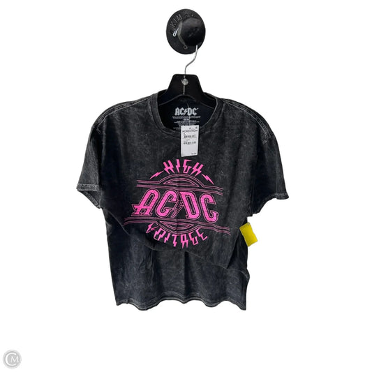 Top Short Sleeve Basic By Clothes Mentor In Grey & Pink, Size: M