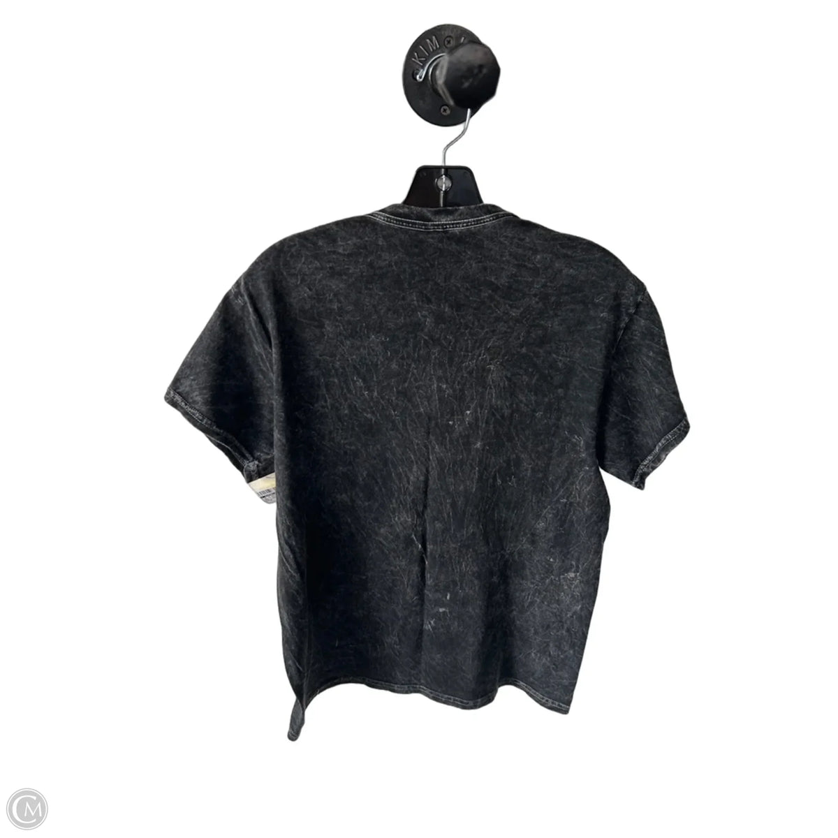 Top Short Sleeve Basic By Clothes Mentor In Grey & Pink, Size: M