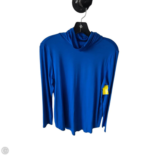 Top Long Sleeve Basic By Jm Collections In Blue, Size: S