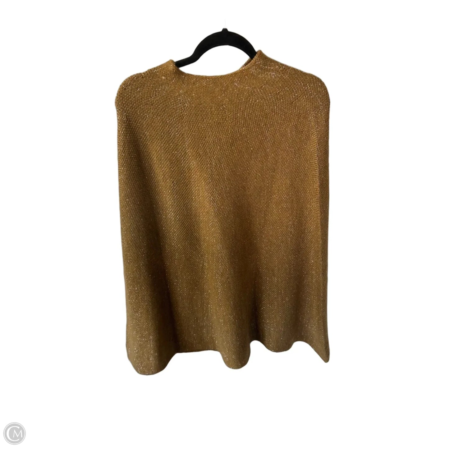 Poncho By Cmb In Gold & Silver, Size: M