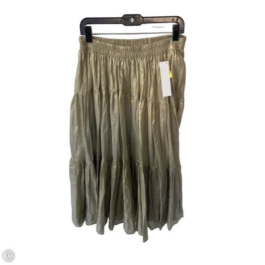 Skirt Maxi By Cma In Gold, Size: Xl