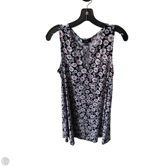 Dress Casual Short By Msk In Blue & White, Size: L