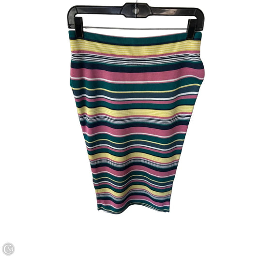 Skirt Midi By Maeve In Green & Pink, Size: M