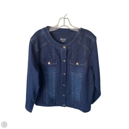 Jacket Denim By D&co. In Blue Denim, Size: Xl