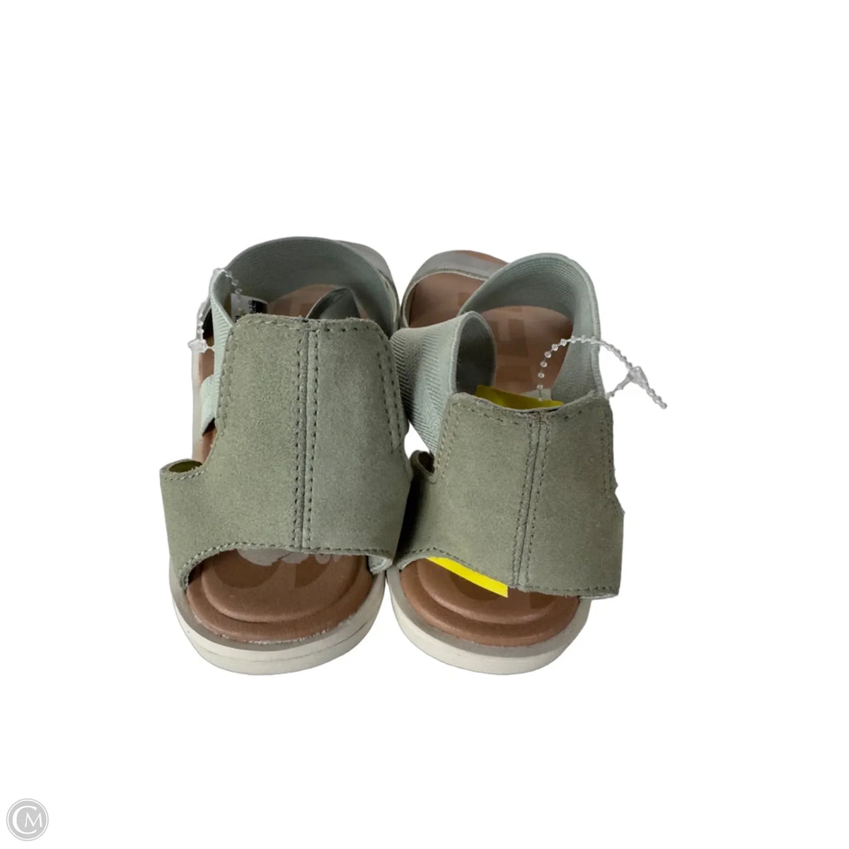 Sandals Flats By Sorel In Green & Silver, Size: 7