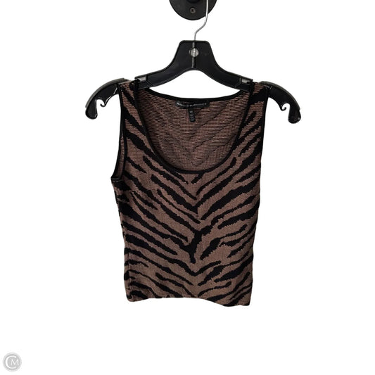Vest Sweater By White House Black Market In Black & Tan, Size: Xs