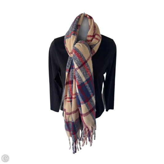 Scarf Winter By Steve Madden In Red & Tan