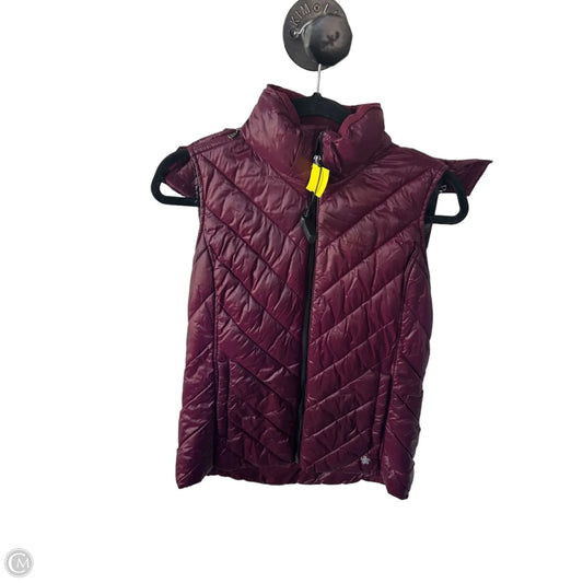 Vest Puffer & Quilted By Tek Gear In Red, Size: S