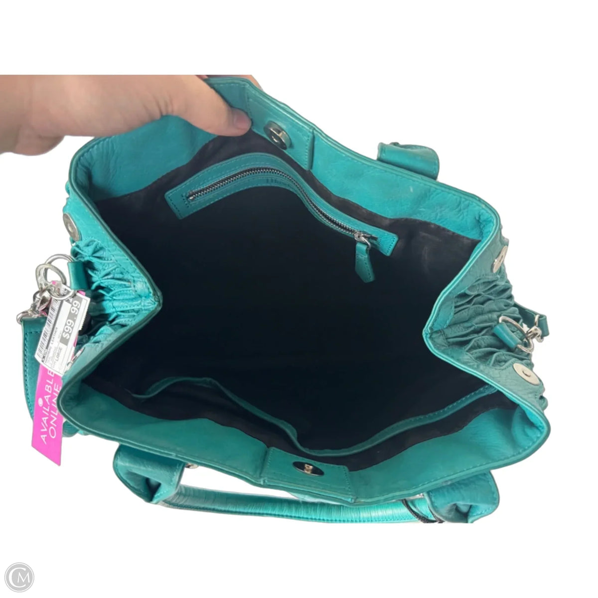 Handbag Leather By Cmb, Size: Large