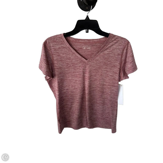 Athletic Top Short Sleeve By Eddie Bauer In Pink, Size: L