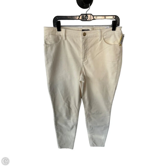 Pants Corduroy By Talbots In Cream, Size: 10