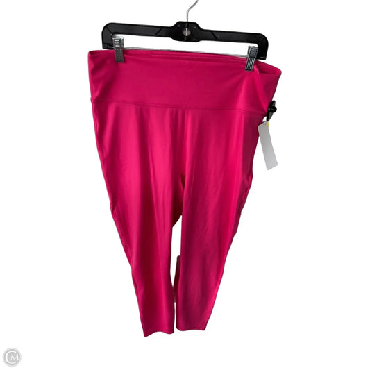 Athletic Leggings By Fabletics In Pink, Size: Xl